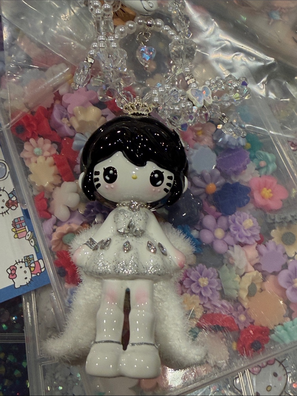 Hello Kitty boa bag charm